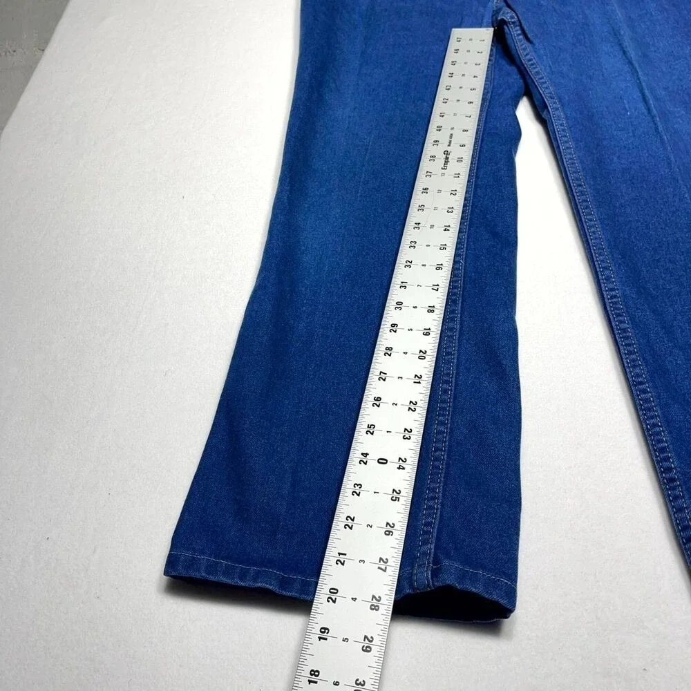 Vintage Levis For Men Skosh More Comfort Orange Tab Jeans Blue 42x32 Made in USA